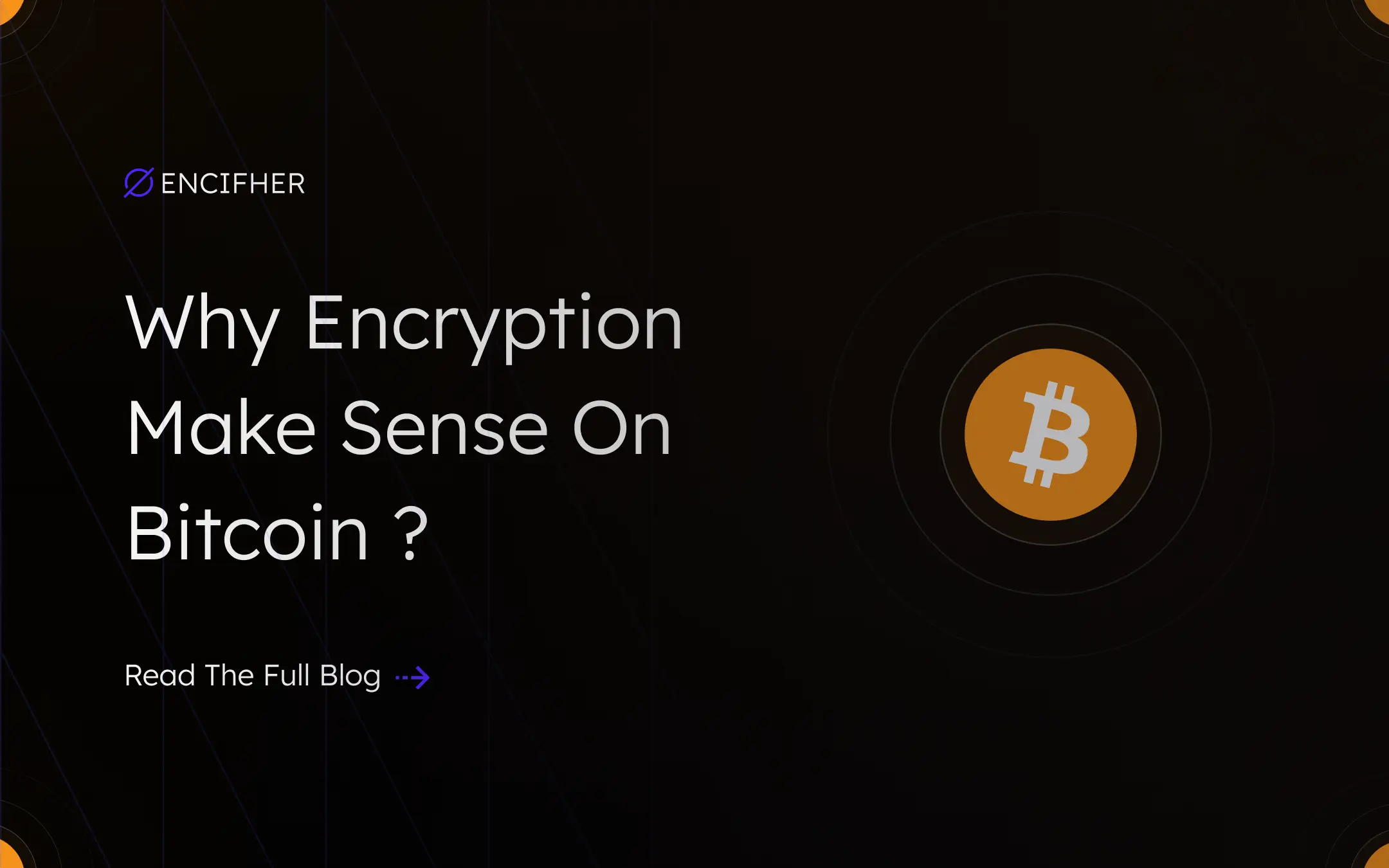 Why encryption make sense on Bitcoin ?