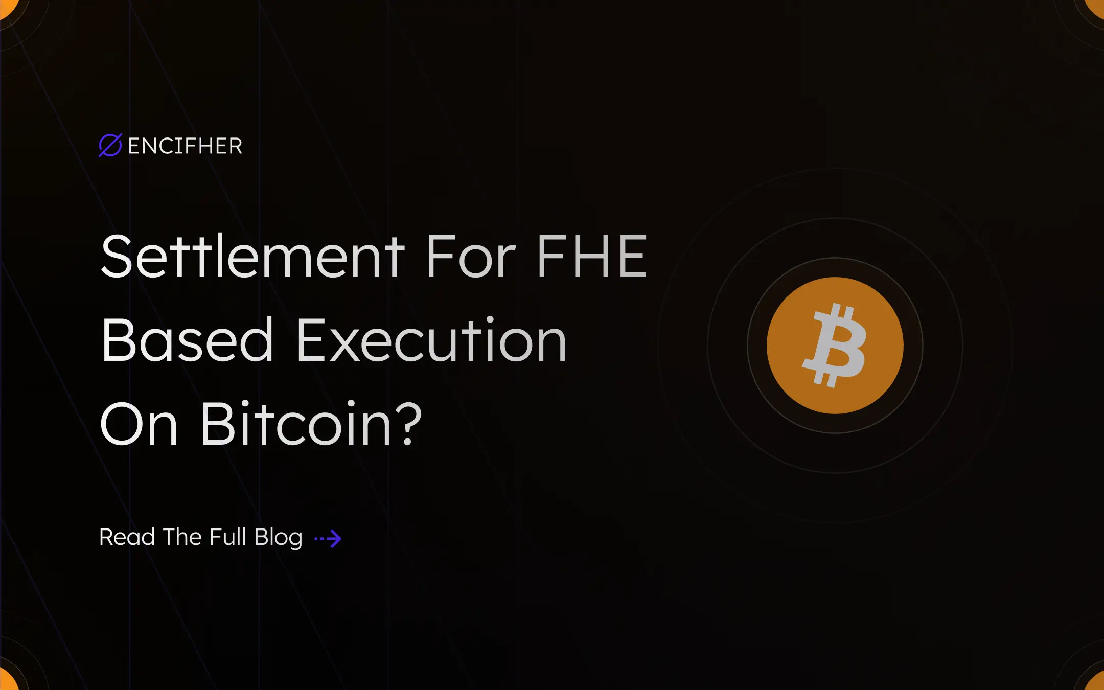 Settlement for FHE based execution on Bitcoin?